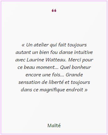 Témoignage sur la danse intuitive